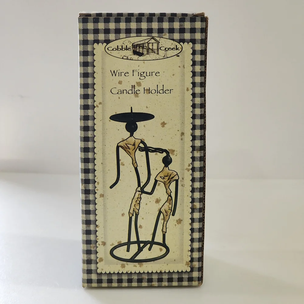 Cobble Creek Wire Figure‎ Candle Holder Set of 3 pcs